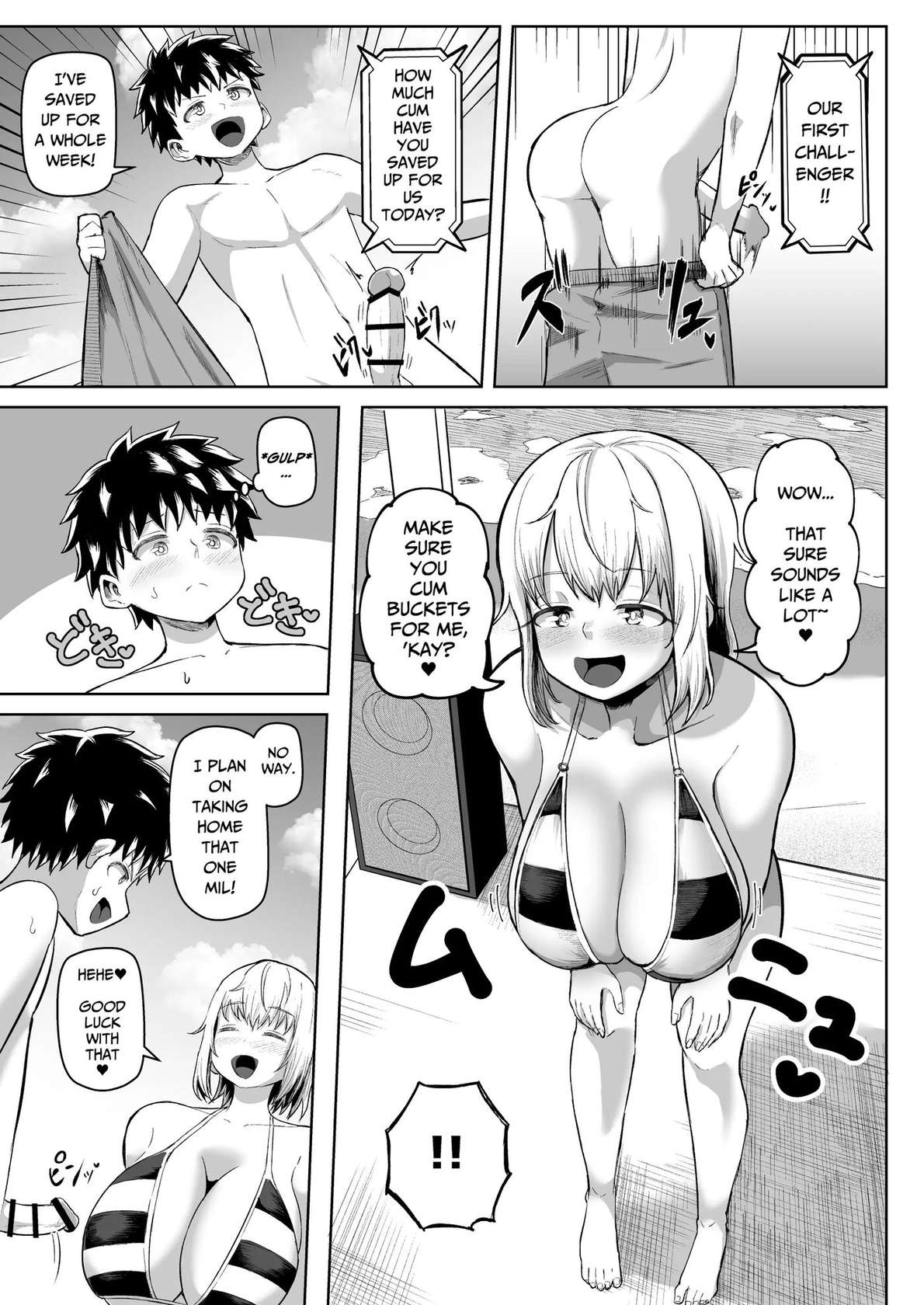 1 Million Yen If You Endure Tit Fuck For 10 Minutes!! [Oneshot]