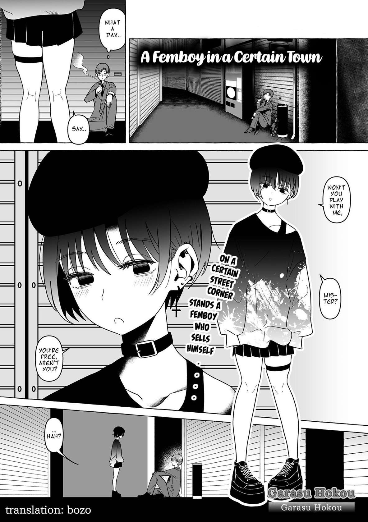 [Garasu Hokou] Aru Mach no Otokonoko | A Femboy in a Certain Town  (Gekkan Web Otoko no Ko-llection! S Vol. 95) [English] [Bozo] [Digital]