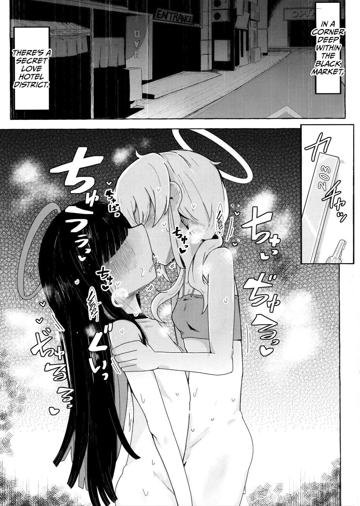 (C103) [Ekurabe (Henoeno)] Kivotos ni Otoko ga Zenzen inai nara Mobu doushi de Yuri Koui ni Fukeru koto ga Attemo Shikatanai yone. (Blue Archive) [English] [CulturedCommissions]