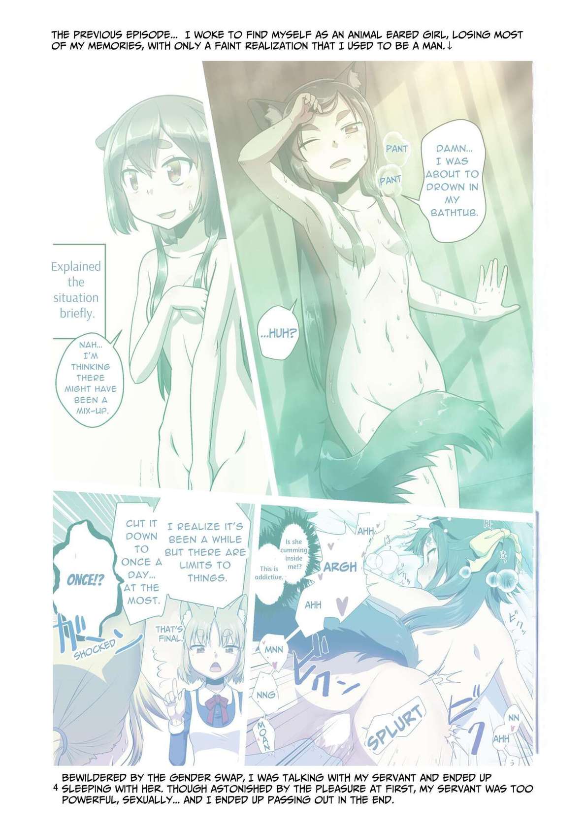 [Fumotonoya (Fumotono Mikoto)] Me ga Sametara Kemomimi Shoujo ni Natteita Ohanashi 2 | When I Awoke I Had Become An Animal Eared Girl 2 [English] [sins] [Digital]