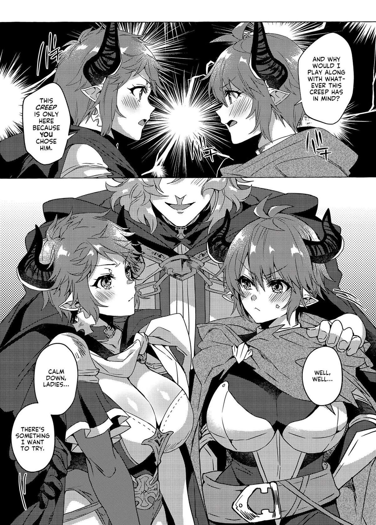 (C99) [Hachimitsu Romance (Eno Yukimi)] Kako to Ima no Yokubari Set de Onegaishimasu!! | Her Present and Past Are Mine to Fuck!! (Granblue Fantasy) [English] [Shiromaru] [Decensored] [Digital]