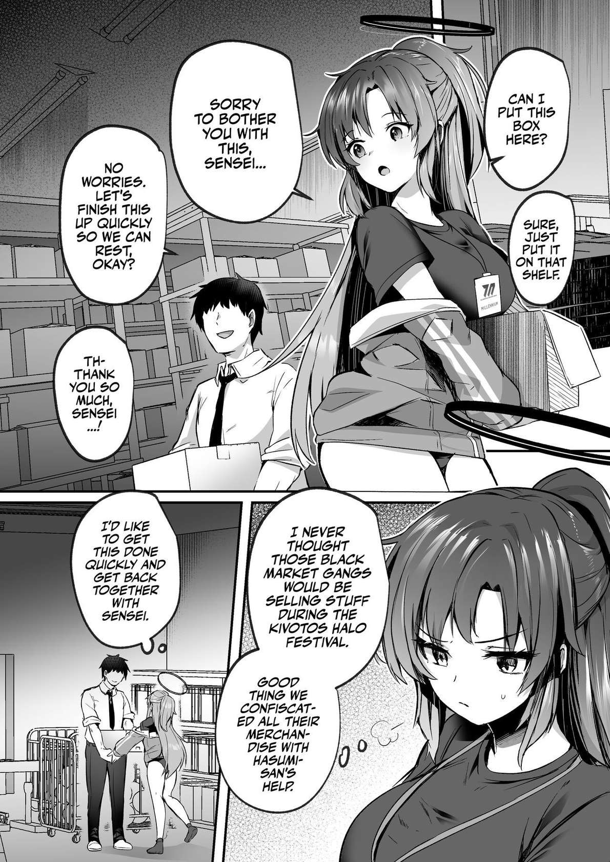 [Kuusou Monochrome (Abi)] Bousou shita Sensei ni Oshitao Sarete SEX Suru Hon | Cooling Off Sensei's Unbridled Lust with Sex! (Blue Archive) [English] [Team Rabu2] [Digital]