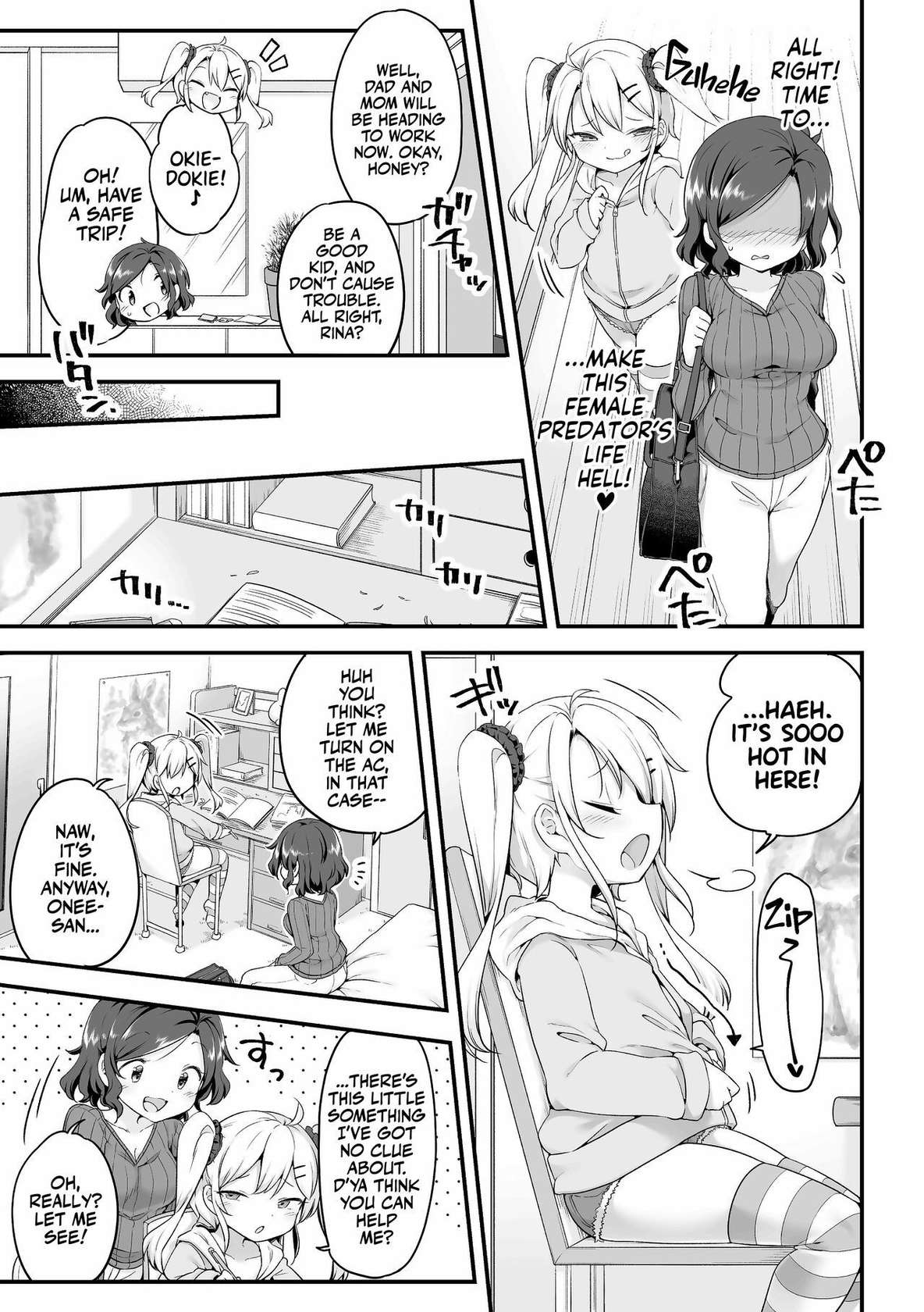 [Harusame] Sunao ni Nareru Obenkyou | Touchy-Feely Lessons! (2D Comic Magazine Mesugaki vs Yasashii Onee-san Vol. 3) [English] [Team Rabu2] [Decensored] [Digital]