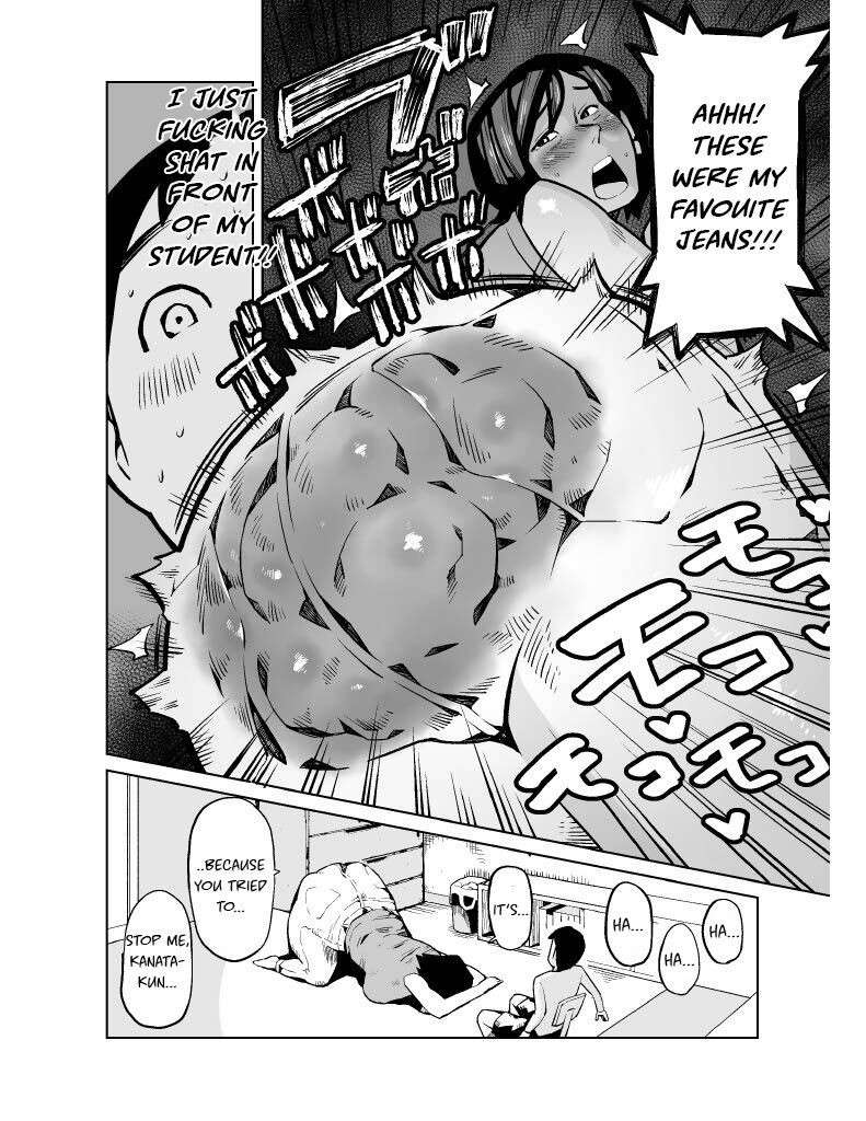 [Cupiko] Dekashiri Hitozuma Kateikyoushi wa Seito no Ie de Unko o Morasu | My Tutor Defecated At My House [English]