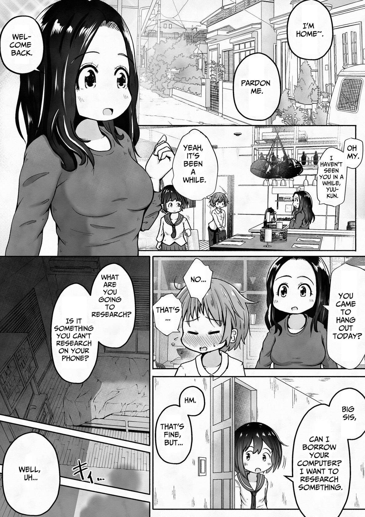 [Ecchi Ecchi Daifuku (Neko Daifuku)] Otoko no Ko ga Osananajimi no Shimai ni Kairaku Choukyou Saserareru Ohanashi | Pleasure Training By Two Sisters [English] [TsukiNet]