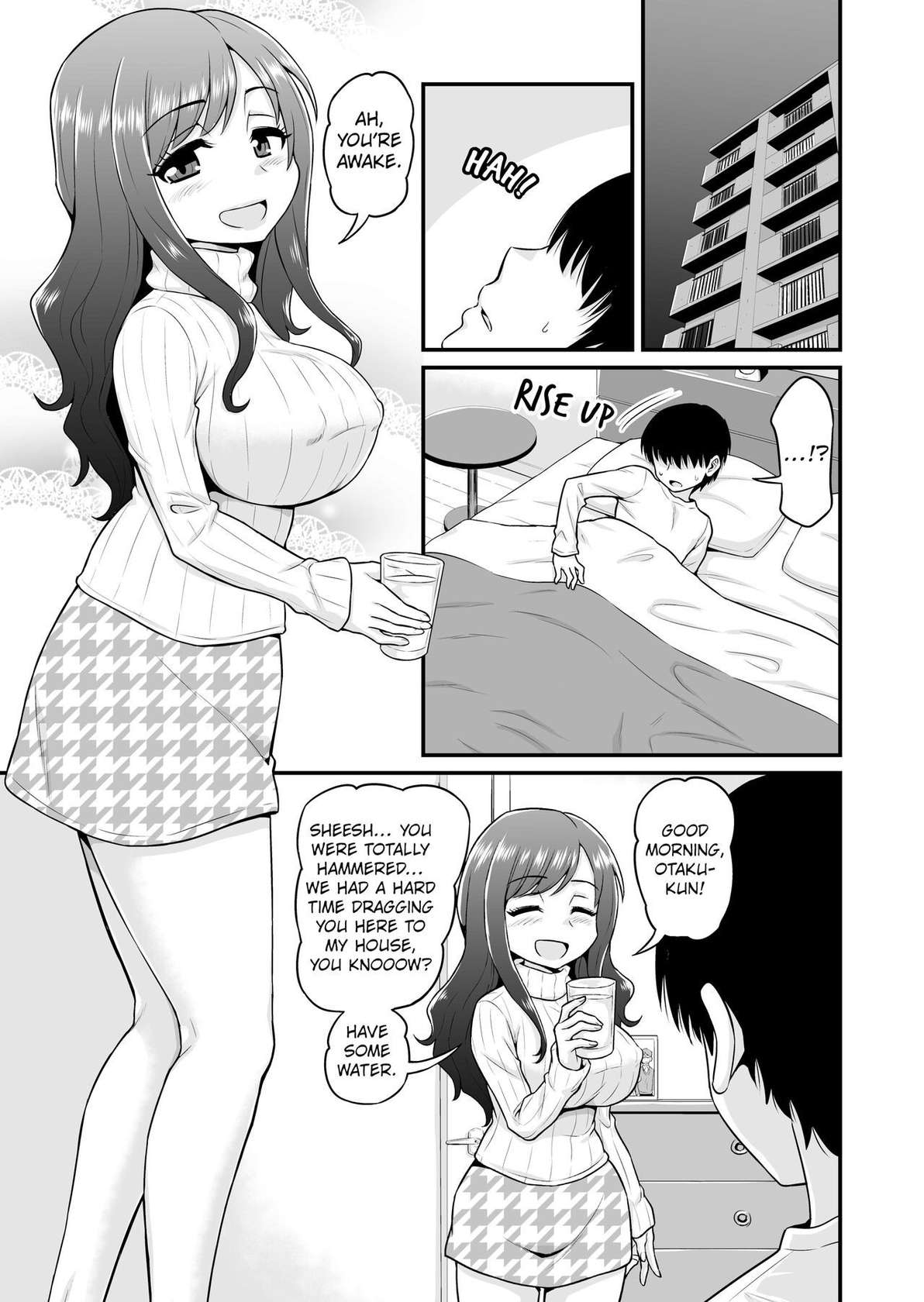 [Chimamire Yashiki (Gachonjirou)] Uwaki Hitozuma Nama Nakadashi Ottori Seiso Kakure Inran Hitozuma to Okute Dotei Otaku-kun | A Cheating Housewife's Raw Creampie [English] [FuDeORS] [Decensored]