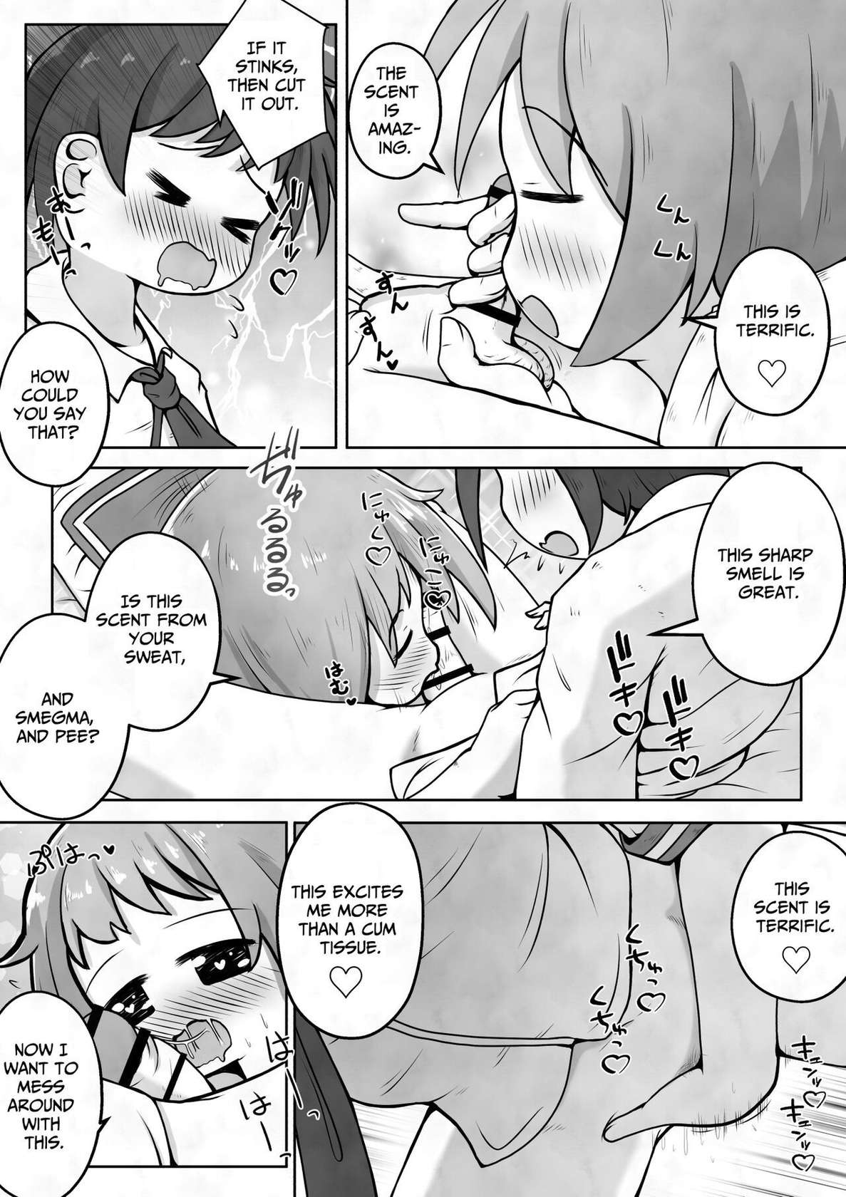 [Ecchi Ecchi Daifuku (Neko Daifuku)] I want my sister to stop making me take off my pants without permission and masturbate with the smell of dirt! [English] [TsukiNet]