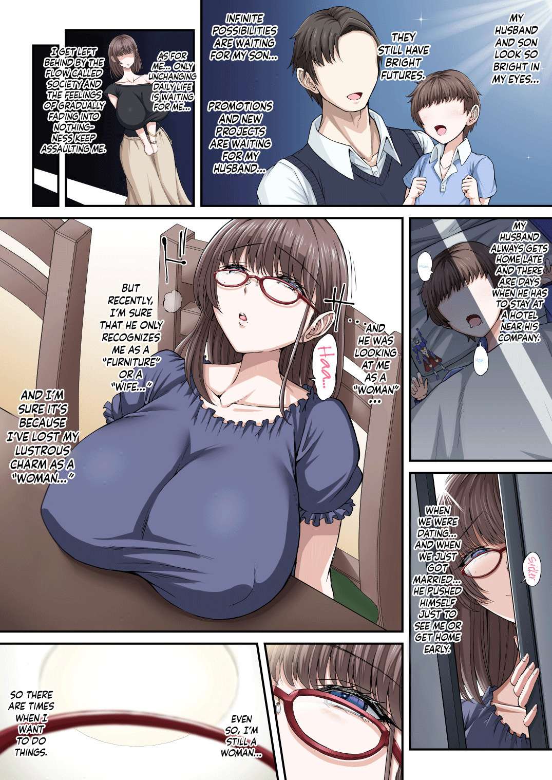 [X∞MODEL (Nishiki Ai)] Black Fall -Kuro ni Ochita Tsuma- | Black Fall -The Housewife Falls To Darkness- [English] {Doujins.com} [Digital]