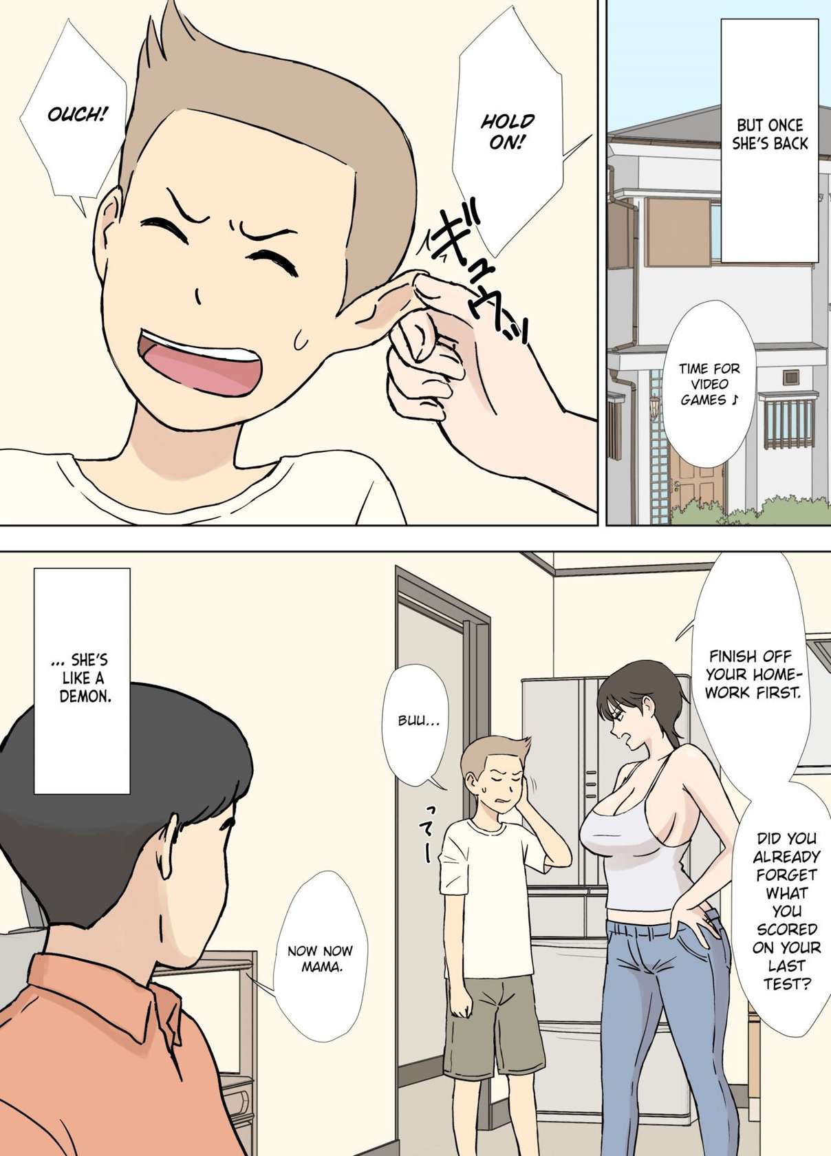 Urakan] Numa Haha Wanpaku Musuko no Mama Ijiri | Trapped Mother: Naughty Son Playing With His Mom [English][Chalklog]