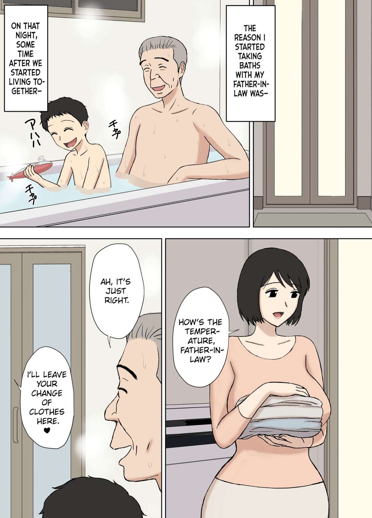 [Urakan] Tsuma ga Ore no Oyaji to Issho ni Furo ni Haitte irun daga.. 2 | My Wife is Taking a Bath With My Father.. 2 [English][Chalklog]