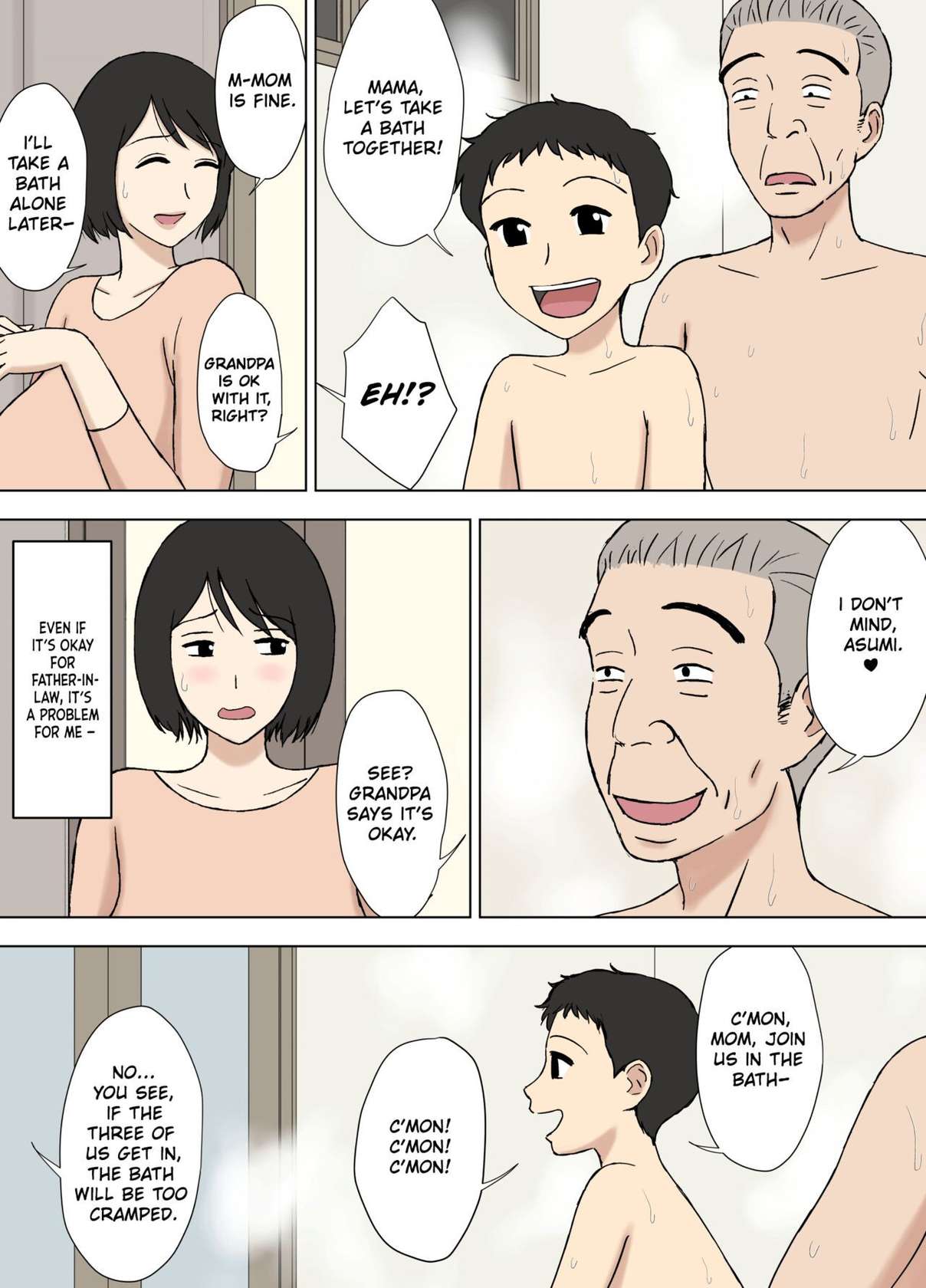 [Urakan] Tsuma ga Ore no Oyaji to Issho ni Furo ni Haitte irun daga.. 2 | My Wife is Taking a Bath With My Father.. 2 [English][Chalklog]