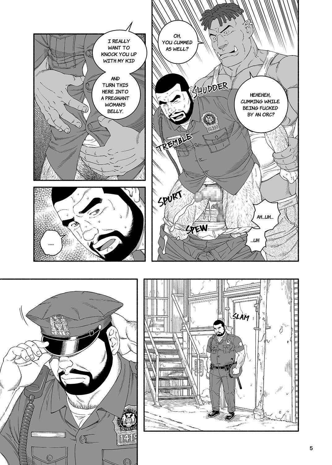 [Tagame Gengoroh] B.S.B. Big Sir's Bitches : Cop - The Case of Chris Collins[English] [Digital]