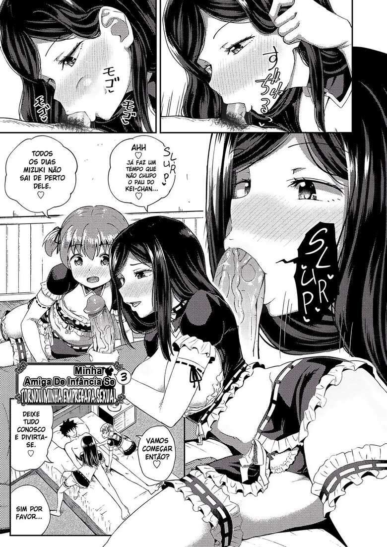 [Poncocchan] Osananajimi wa Ore no Senzoku Okuchi Maid | My Childhood Friend is my Personal Mouth Maid [Portuguese-BR]