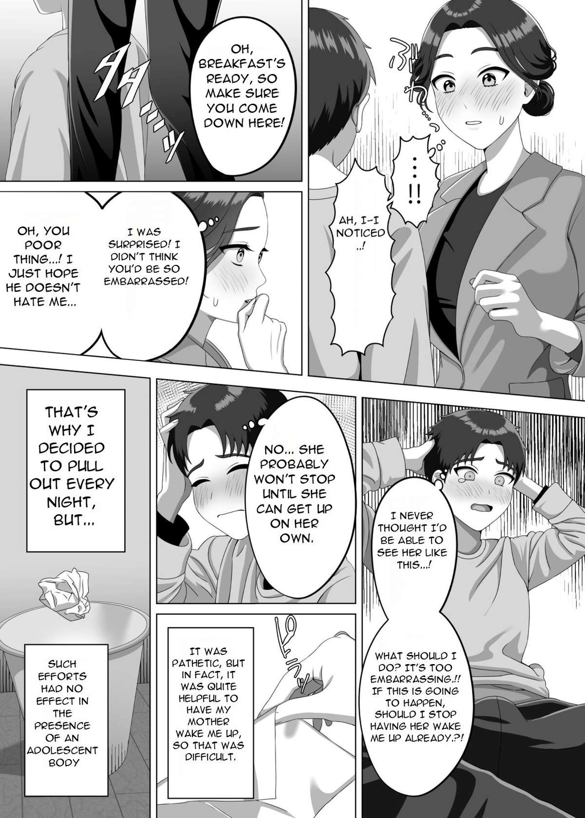 [GABUGABU (GABURI)] Musuko no Asadachi ni Doki Doki Shichau Okaa-san - A mother gets excited about her son's morning erection [English][DarklordMTLs]