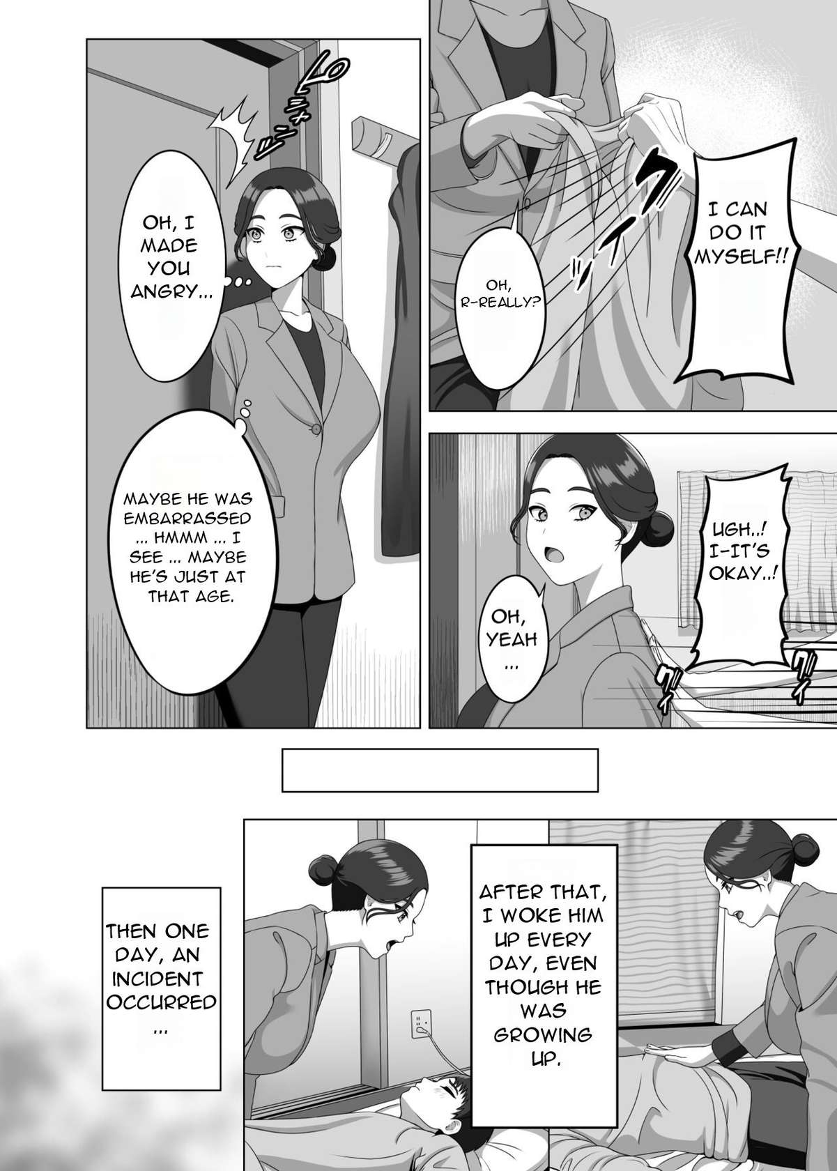 [GABUGABU (GABURI)] Musuko no Asadachi ni Doki Doki Shichau Okaa-san - A mother gets excited about her son's morning erection [English][DarklordMTLs]