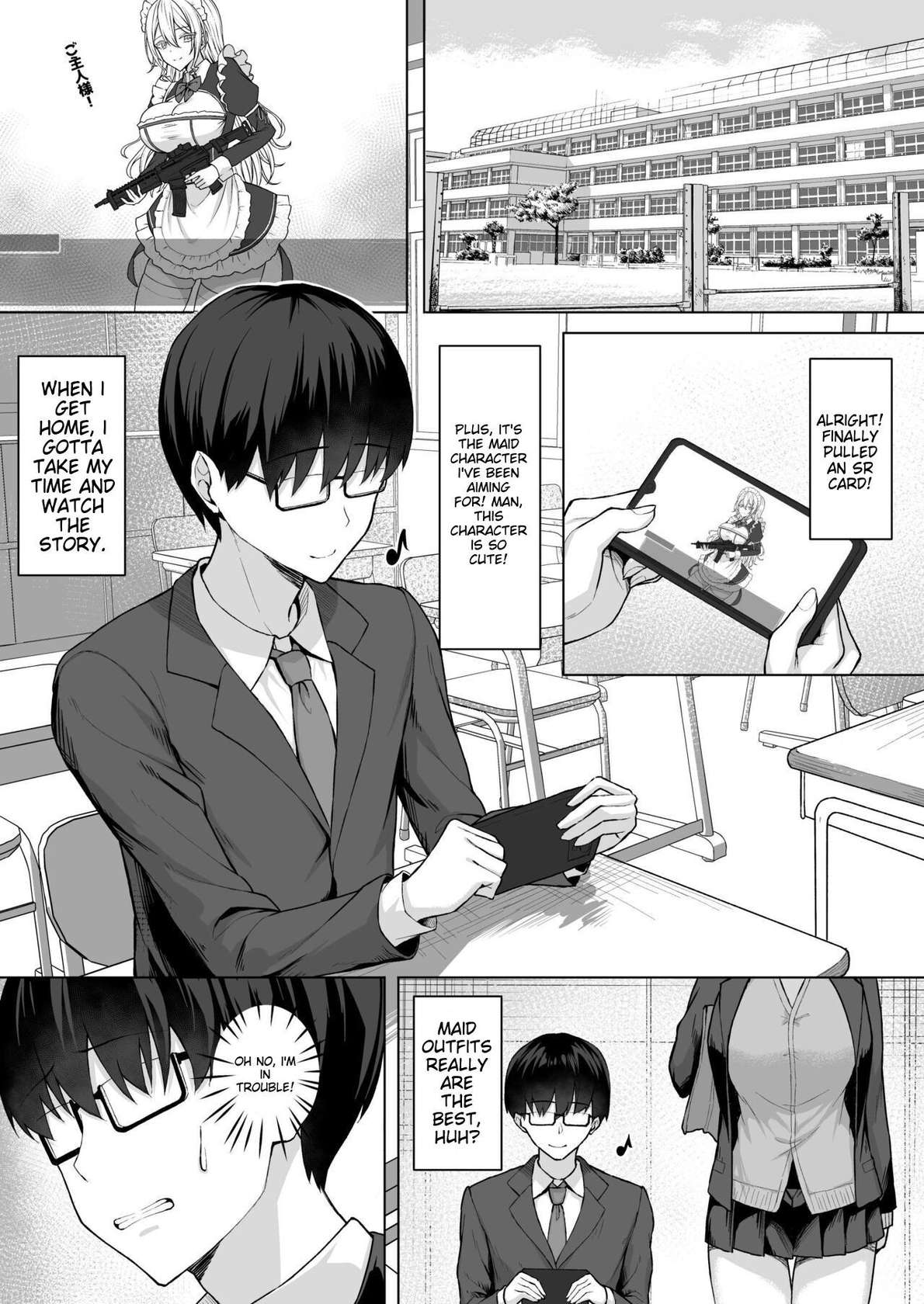 [Potato Usushio] A story about turning a gal from class into an obedient erotic maid [English] [MTL]