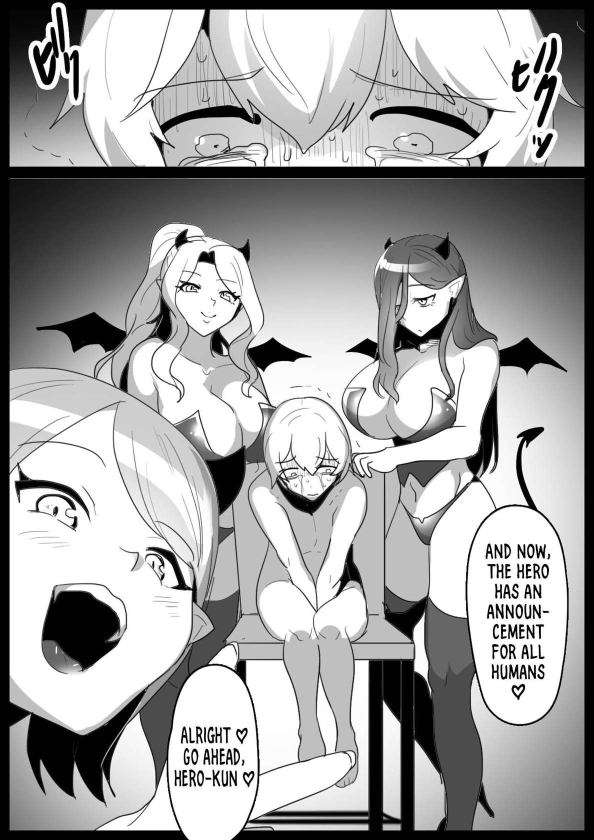 A story about a cheat-class hero being level-drained by low-class succubi and publicly executed.