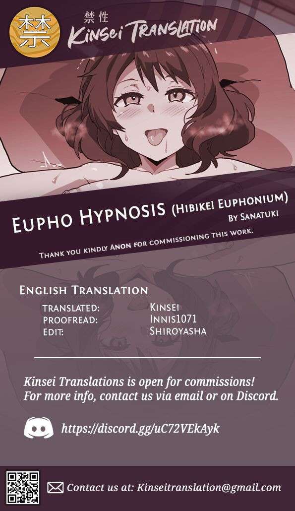 [Sanatuki] Eupho Saimin | Eupho Hypnosis (Hibike! Euphonium) [English] [Kinsei Translations]