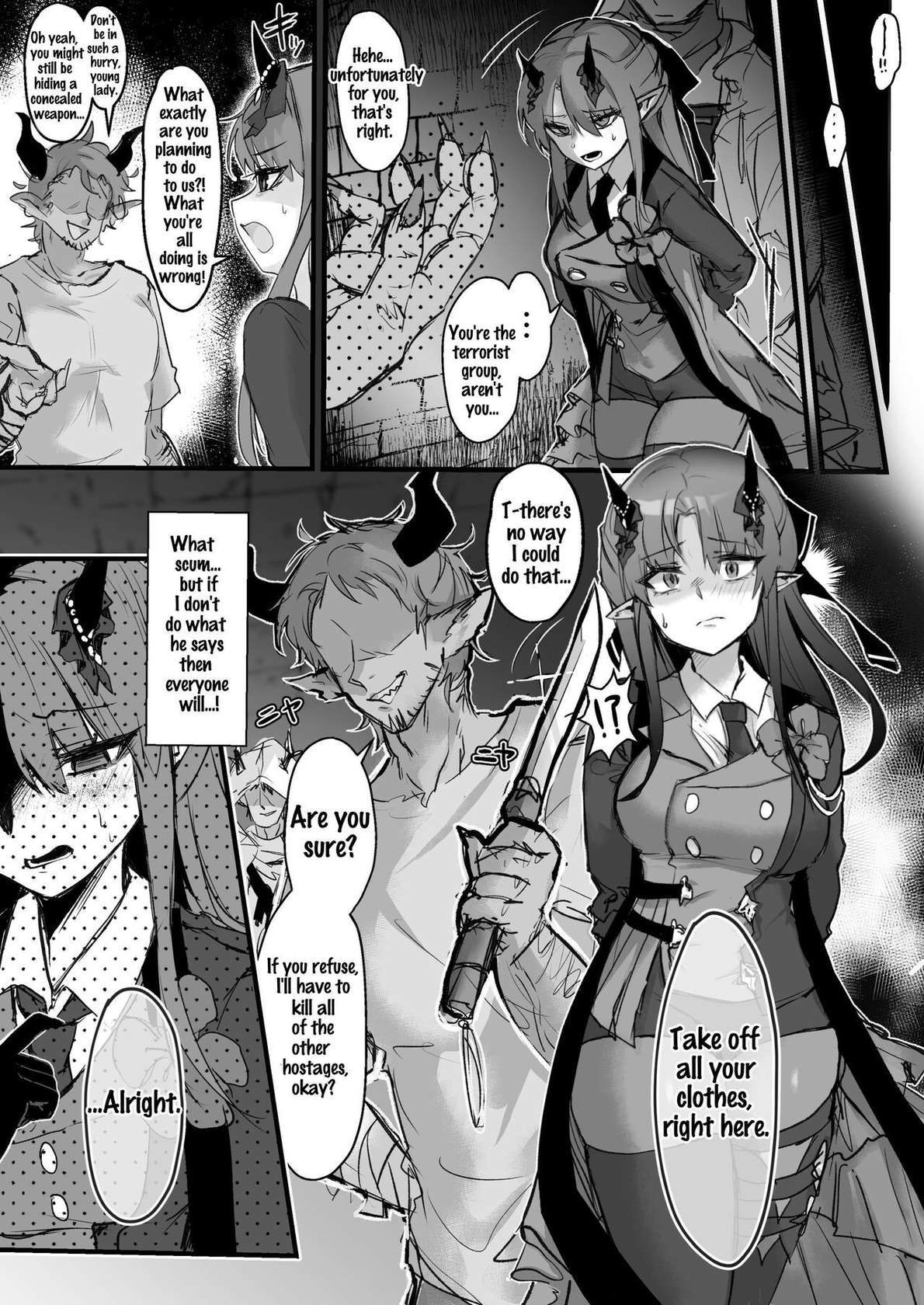 [Kagura] A Hopeless Hibiscus Rape Manga (Arknights) [English]