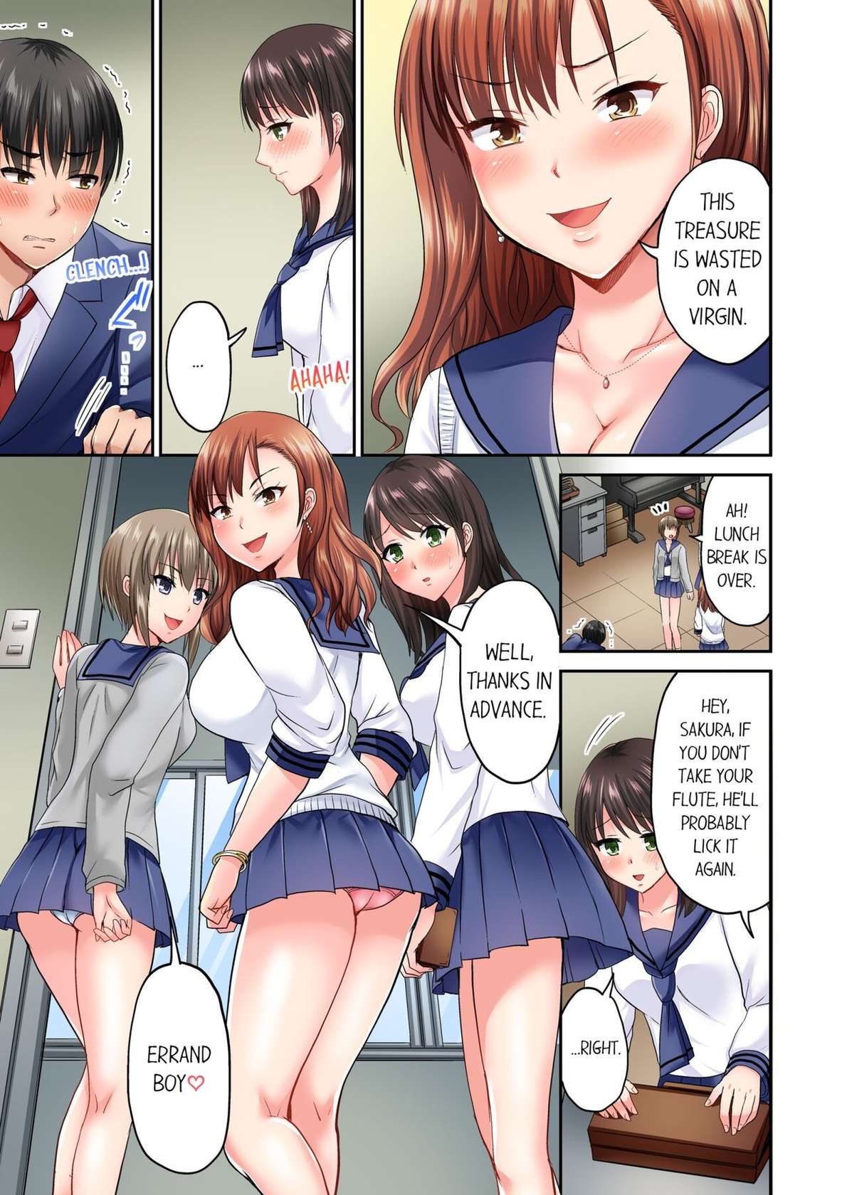 [Takayama Non] Pashiri no Shita Teku, Yabaitte... ~ Ebi Sori Iki Suru Namaiki Gyaru 1 | Bullied Boy's Tongue Revenge 1 [English] [Descensored]