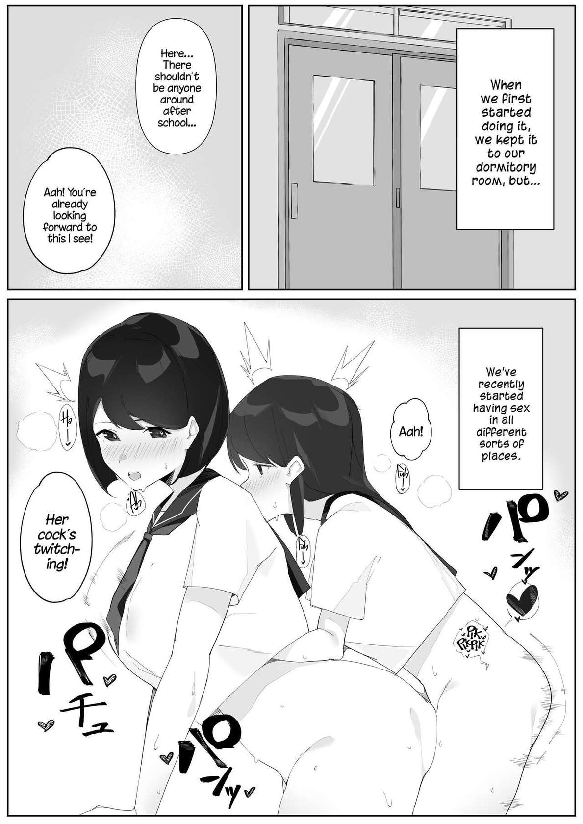 [Nodogoshi Udon (Udon Ningen)] Futanari Musume no Iru Joshiryo 2 | There's A Futanari In The Girls' Dorm 2 [English] [A Cool Person]