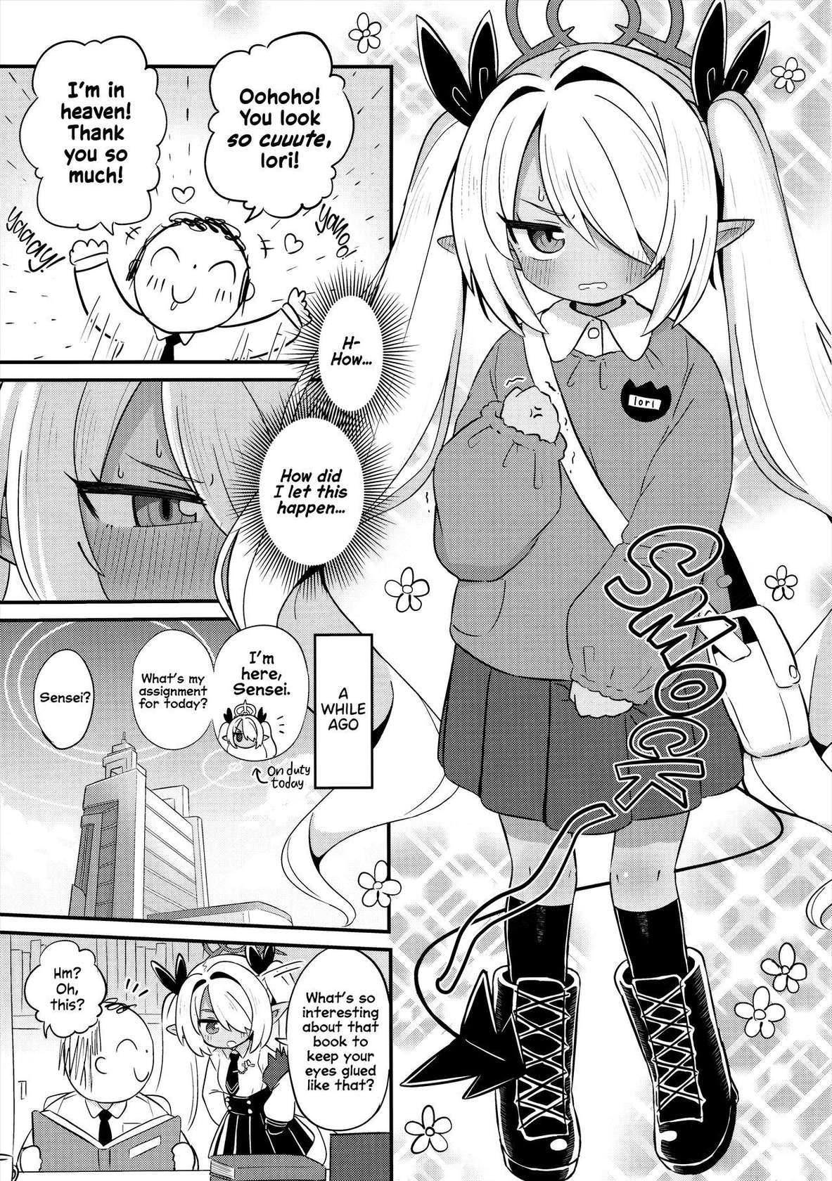 (C103) [Kemomimi-chanya (Naga U)] Iori ni Smock o Kite Moraitai! | I Wanna See Iori In a Smock! (Blue Archive) [English] [Shiromaru]