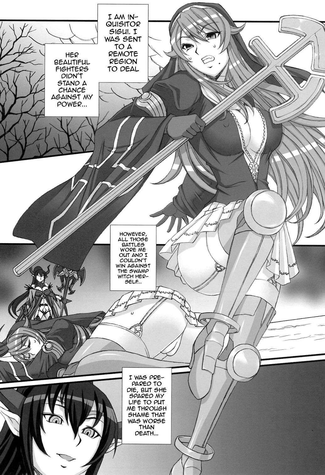 (COMIC1☆6) [H.B (B-RIVER)] Inquisitor Insult - Itan Shinmonkan Siggy (Queen's Blade) [English] [Doujins.com]