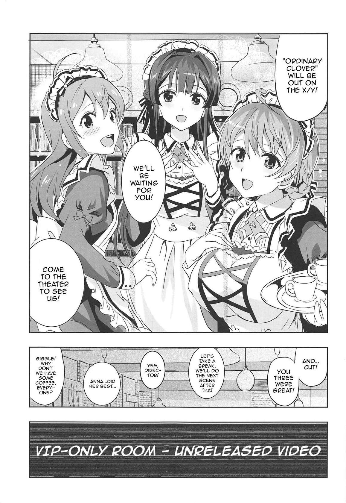 (C95) [Neko-bus Tei (Shaa)] Hypnosis Clover (THE IDOLM@STER MILLION LIVE!) [English] [Doujins.com]