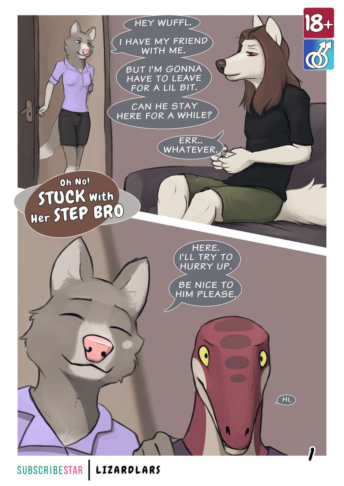 [Lizardlars] Stuck With Her Step Bro Chapter 1