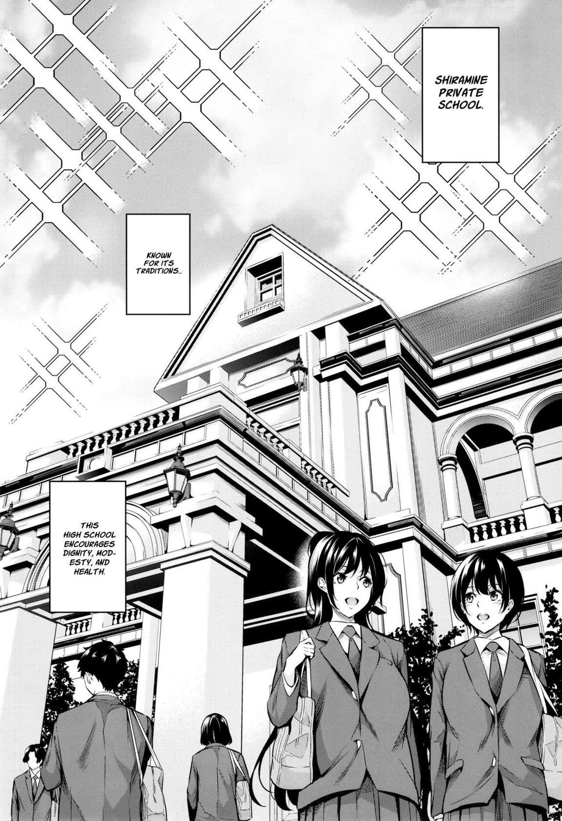 [Nasi-pasuya (Nasipasuta)] Shiramine Gakuen no Mesubuta Kaichou | Sow President of the Shiramine Academy [English] [Project Valvrein]