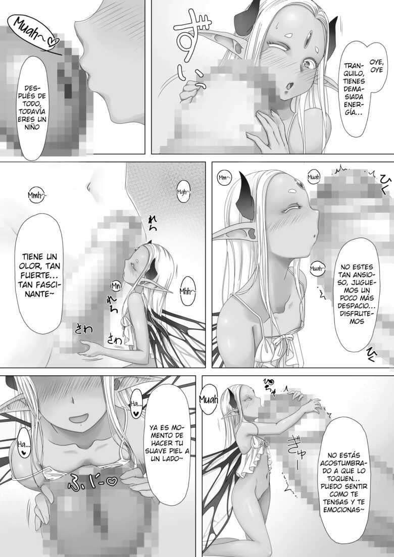 [Gelatin Utopia (Funakura)] Yosei no Haha ga Musuko Ochinchin to Nama Koubi shite Haranjau Ohanashi | La Historia de una Madre Hada que Tiene Sexo con su Hijo hasta Quedar Embarazada [Spanish] [ShiroNuki]