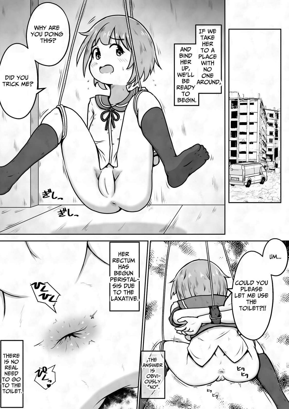 [Ecchi Ecchi Daifuku (Neko Daifuku)] After Administering A Laxative To A Girl, I Restrain Her And Plug Her Anus With My Dick [English] [TsukiNet]