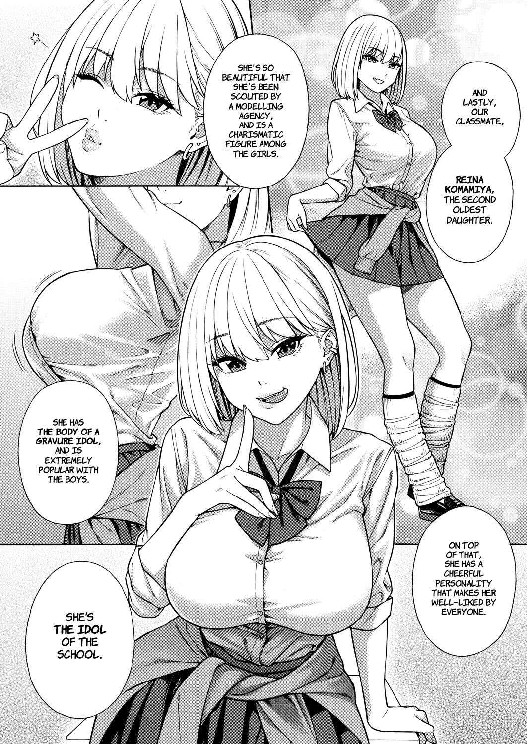 [Zonda] Making a Harem of the Three Bitchy Gal Sisters - Episode 1 (Comic Mugen Tensei 2023-12) [English] [Comoop]