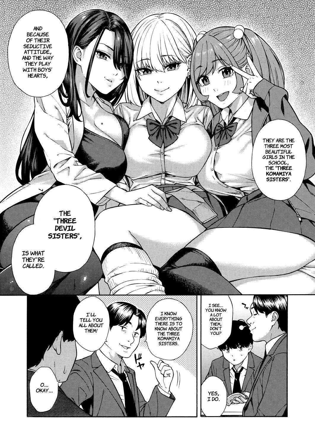 [Zonda] Making a Harem of the Three Bitchy Gal Sisters - Episode 1 (Comic Mugen Tensei 2023-12) [English] [Comoop]