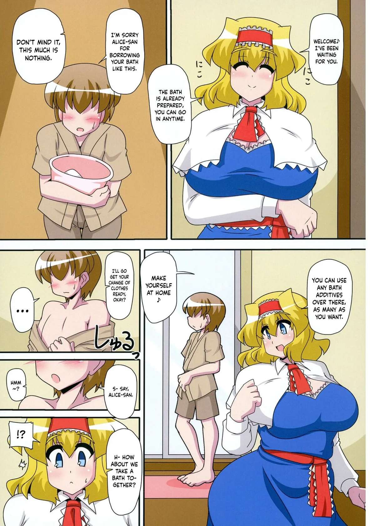 [Mousouzoku no Soukutsu (Akasode)] Alice Hitori o Taishou to Suru. Turn Shuuryouji made, Sore wa +3m/+3m no Shuusei o Ukeru. (Touhou Project) [Digital] [English] [Keeez Translations}