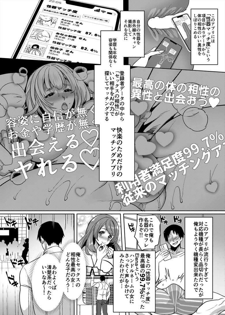 (C104) [ホークビット (孝至)]性器マッチングアプリで出会った体の相性だけは最高の女[DL版]