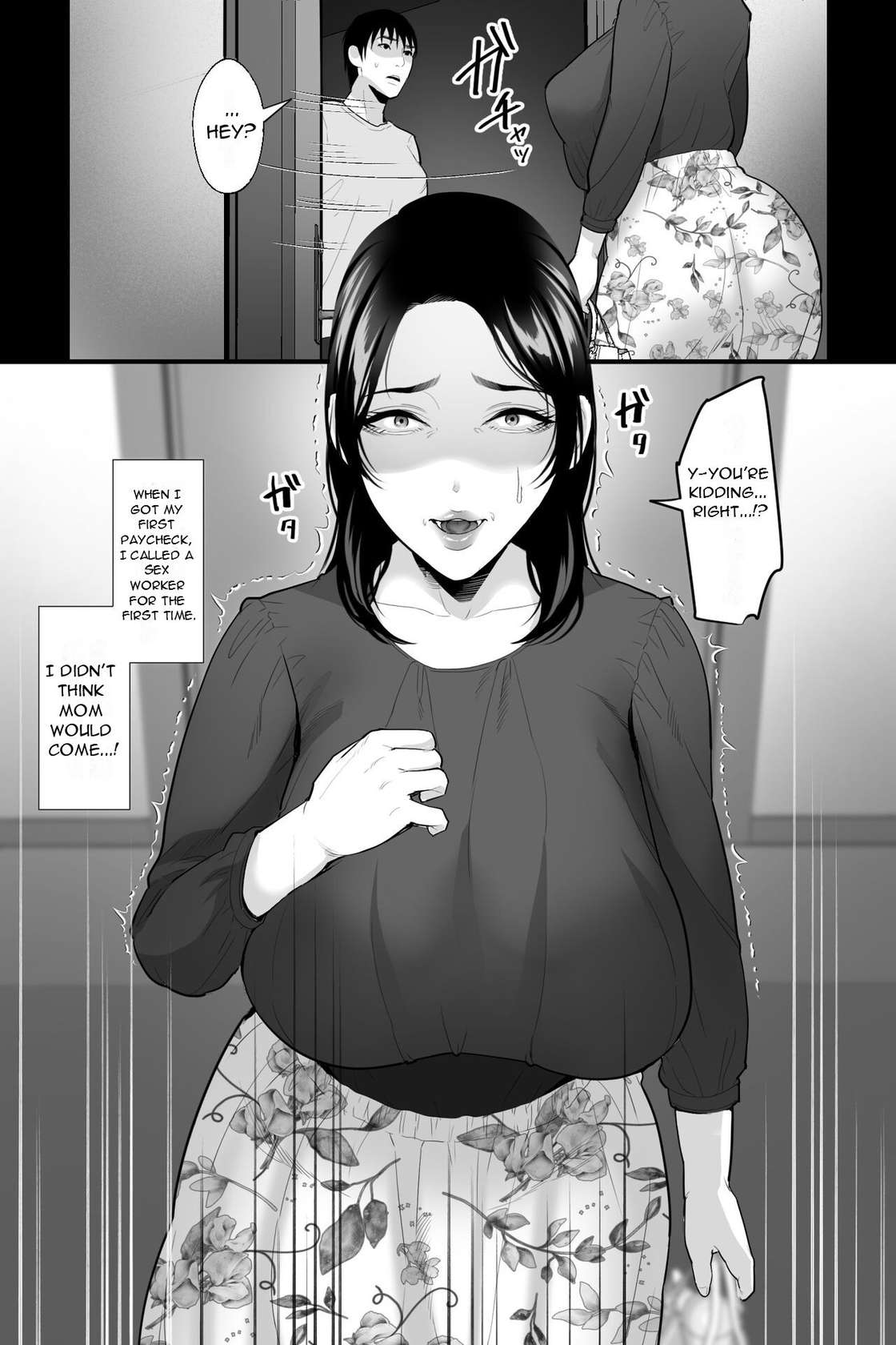 [Ginshio Honpo (Ginen)] Saggy-Breasted Woman's Flesh Pot~My Frustrated Mother Was a Lewd Big-Breasted Call Girl, So I turned Her into a Masturbator by...[English] [Decensored][DarklordMTLs]