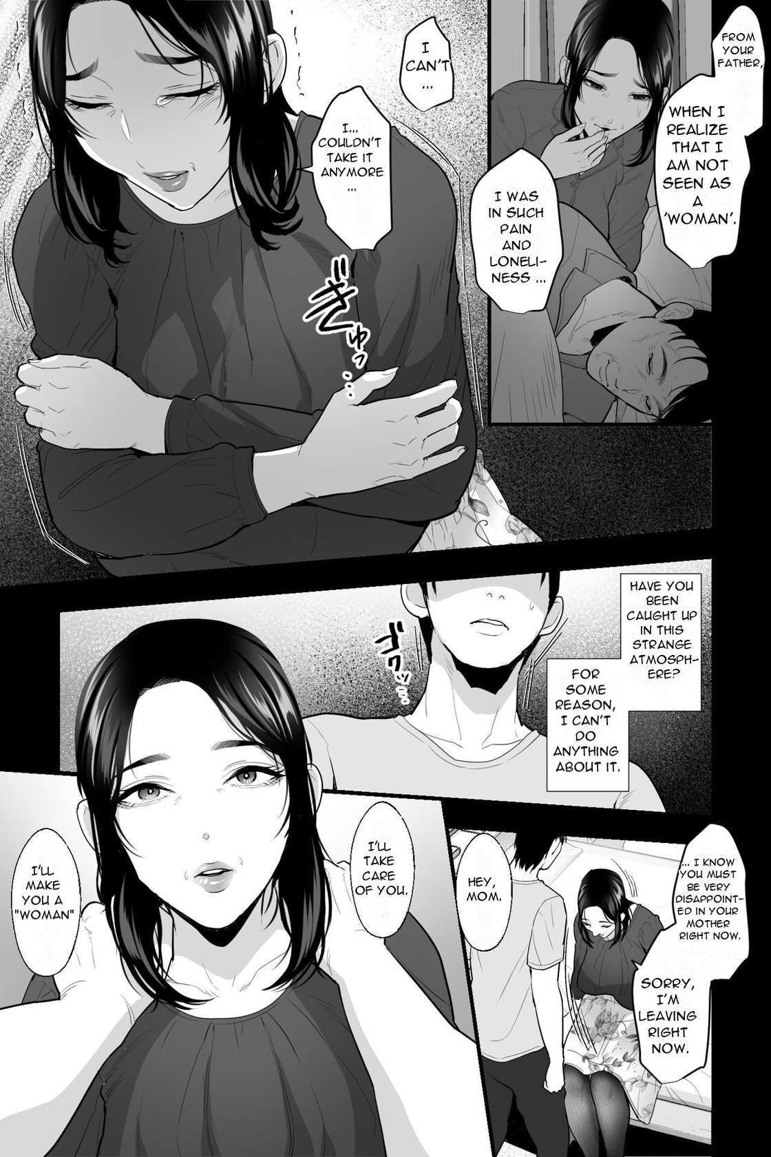 [Ginshio Honpo (Ginen)] Saggy-Breasted Woman's Flesh Pot~My Frustrated Mother Was a Lewd Big-Breasted Call Girl, So I turned Her into a Masturbator by...[English] [Decensored][DarklordMTLs]