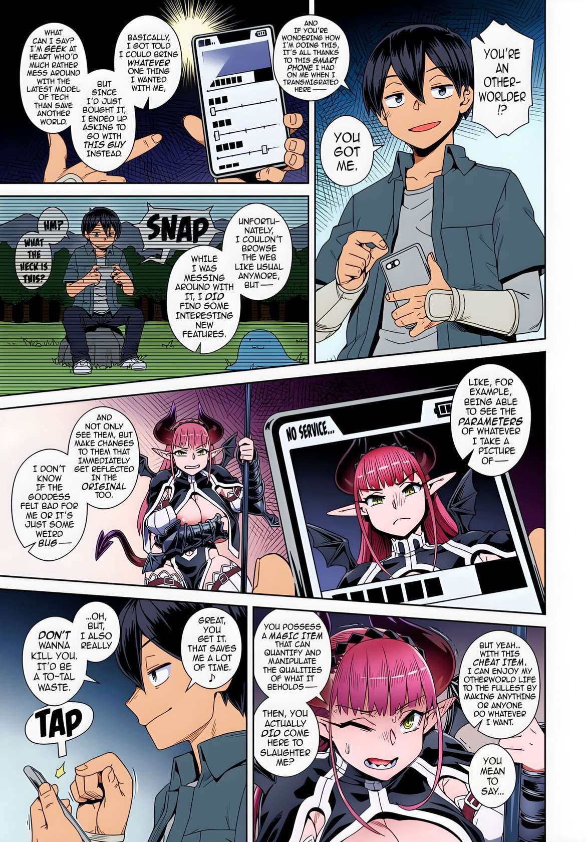 Kousuke] Ero Sumaho de Maou (Last Boss) Kouryaku | Defeating the Demon Lord (Last Boss) with a Lewd Smart Phone (COMIC Anthurium 2019-09) [English] {darknight} [Digital] [Uncensored] [Colorized]