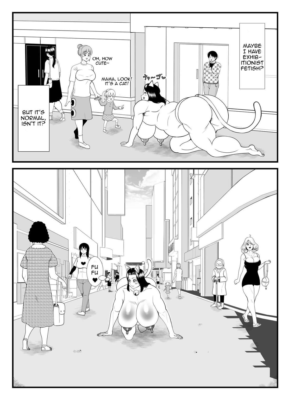 [Nekorondoru (Tokei)] A 45-year-old housewife's secret pleasure: becoming a cat and satisfying her sexual desires [English]