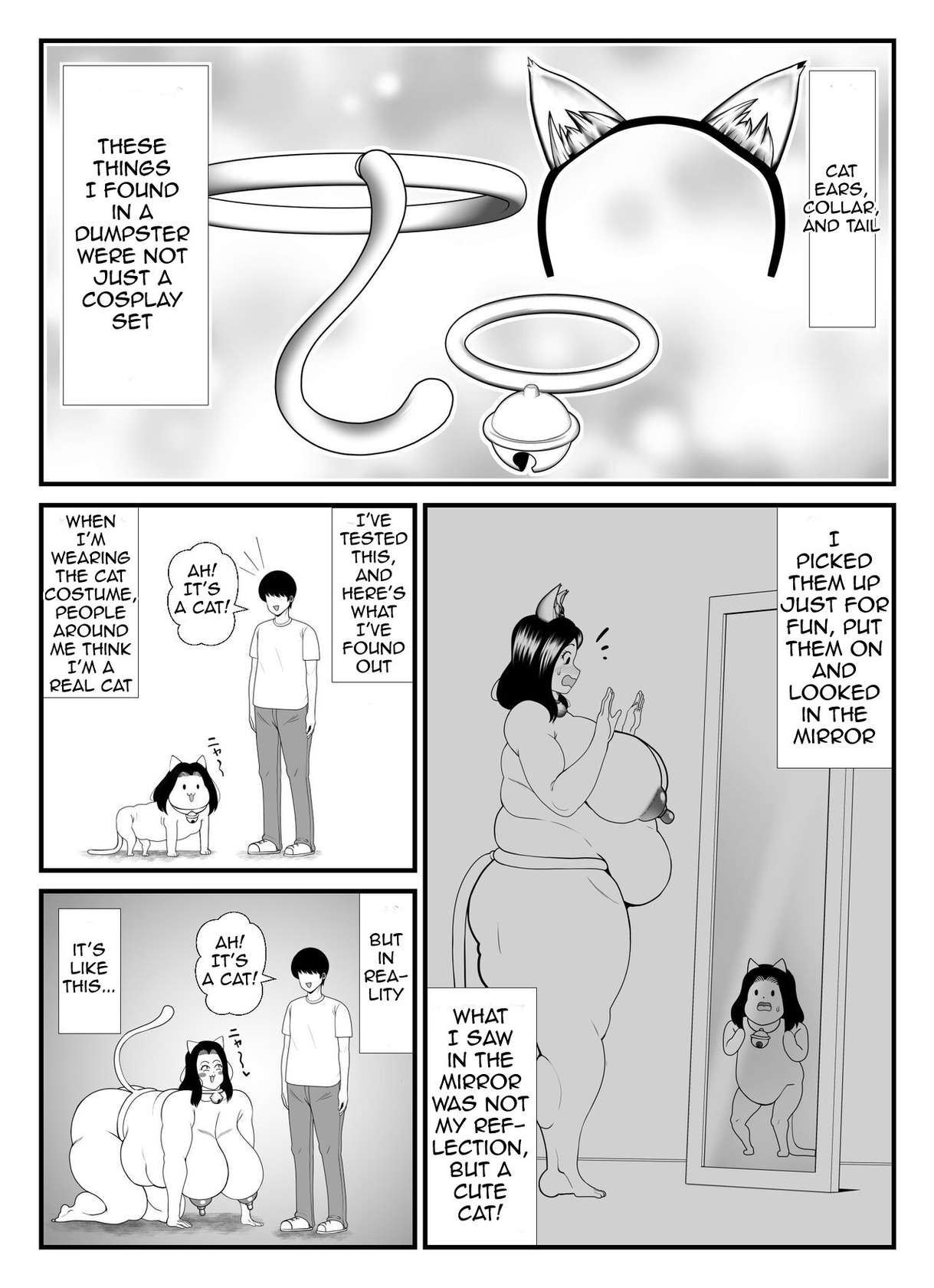 [Nekorondoru (Tokei)] A 45-year-old housewife's secret pleasure: becoming a cat and satisfying her sexual desires [English]