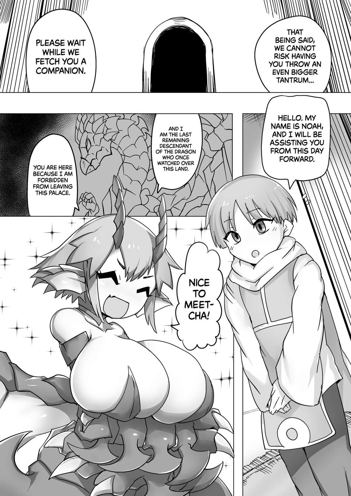 [Zettai Zetsumei's Hut (Zettai Zetsumei)] The Divine Messenger of the Dragon Gods Wants to Have Some Fun [English] {2d-market.com} [Decensored] [Digital]