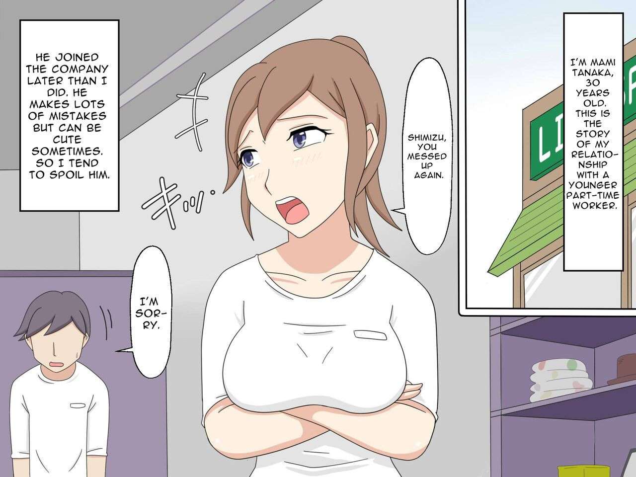 [Toshiue Jukujo no Miryoku] Senpai no Shinjin Sex Kyouiku | On-The-Job Sex Training [English] [goodismaker]