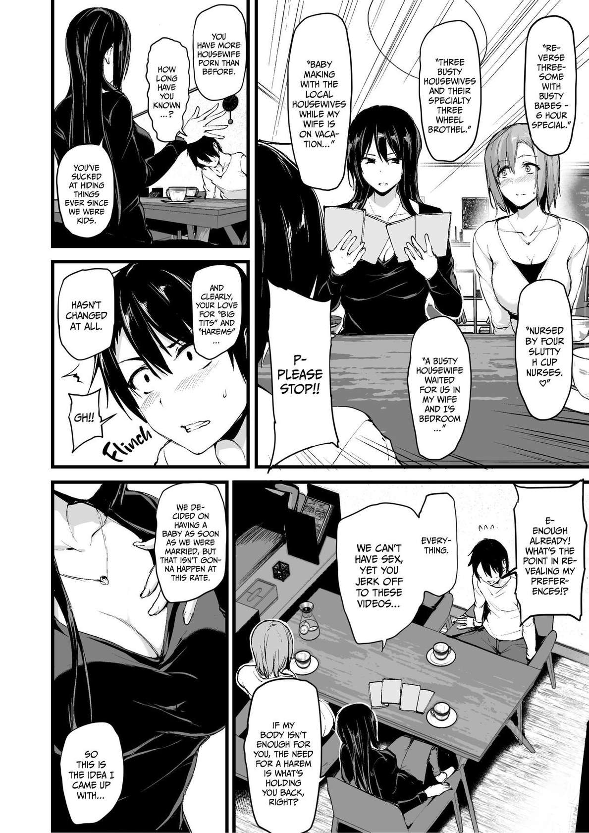 Kyonyuu Ga Futariinai To Bokkishinai Otto No Tame Ni Tomodachi O Tsuretekita Tsuma Chapter 1-3