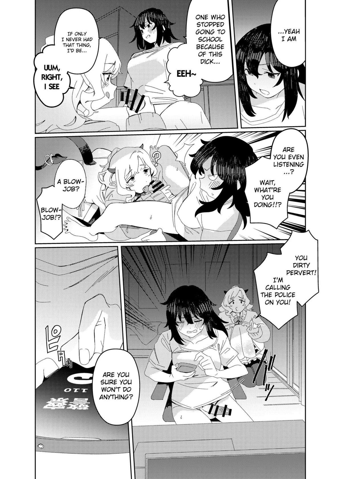 [Suimitsutou Koubou (Momo no Suidousui)] Gyaru Succubus to Futanari Neet [English] [Digital]