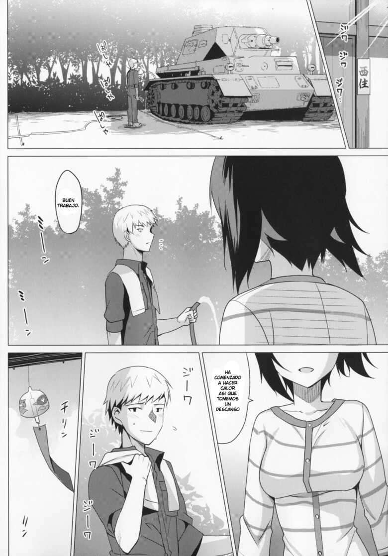 (C90) [abgrund (Saikawa Yusa)] let me love you (Girls und Panzer)  [Spanish]