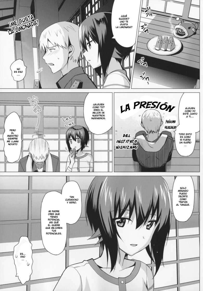 (C90) [abgrund (Saikawa Yusa)] let me love you (Girls und Panzer)  [Spanish]