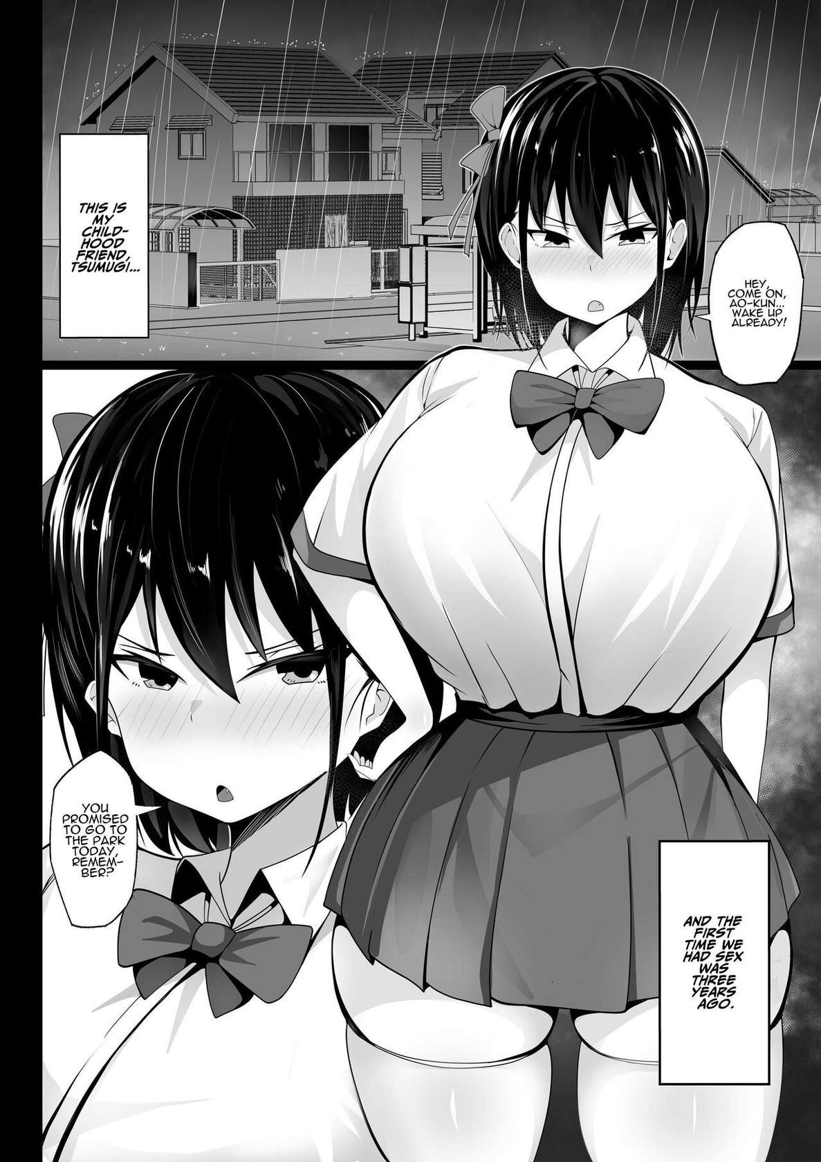 [Hakutamayu] Osananajimi no Kyonyuu Teishoku | The Busty Girlfriend Special [English] [ADTL]