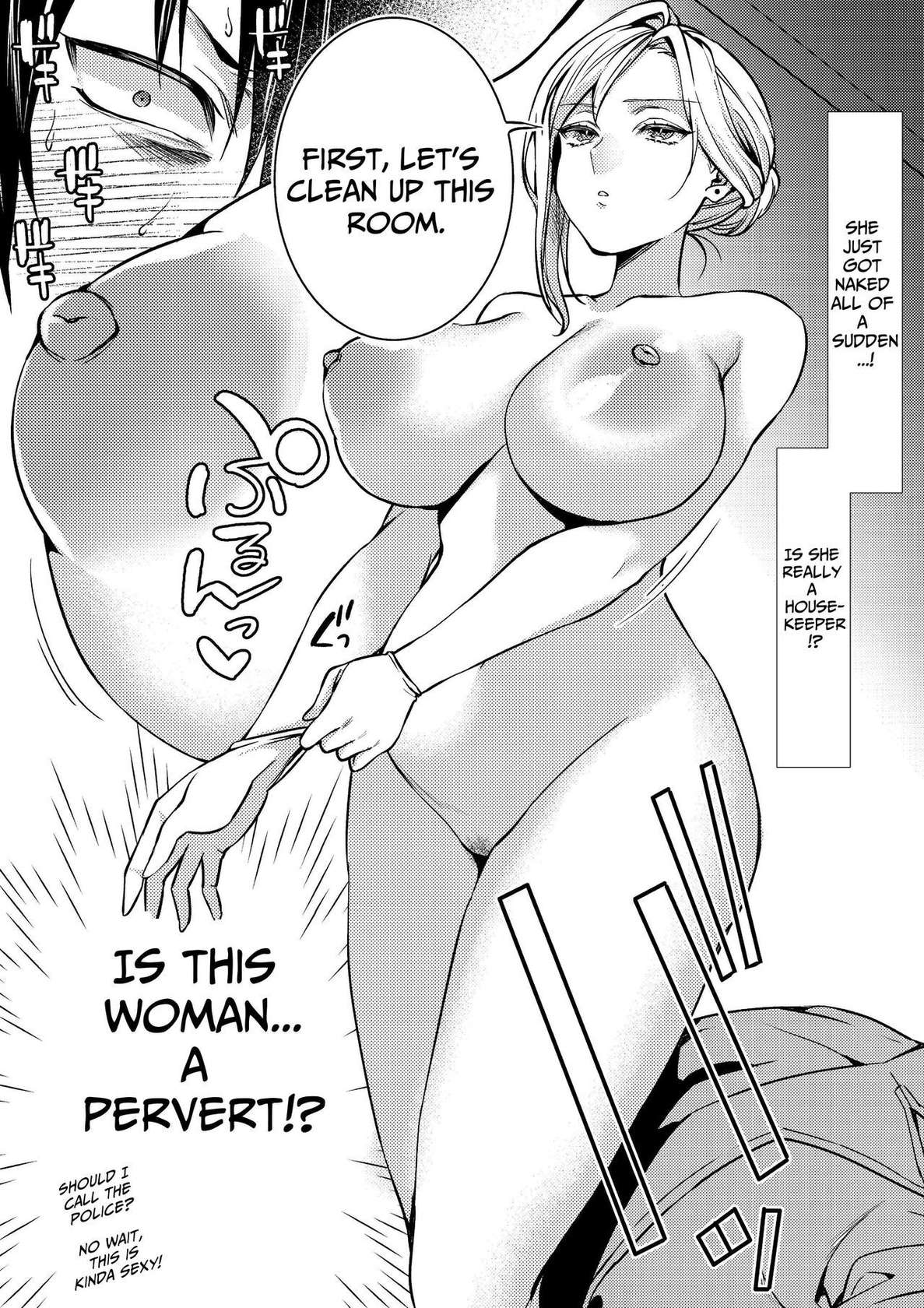 [Atelier TODO (Kibi Anmitsu, Vladimir, TODO Kantoku)] Cool-Dere Kinpatsu Hitozuma Zenra Kaseifu san ga Yanda Boku ni Yasashiku Shite Kureta Ohanashi 1| Naked Blonde Kuudere Housekeeper Wife Kindly Treats Broken Ol' Me 01 [English] [Candle]