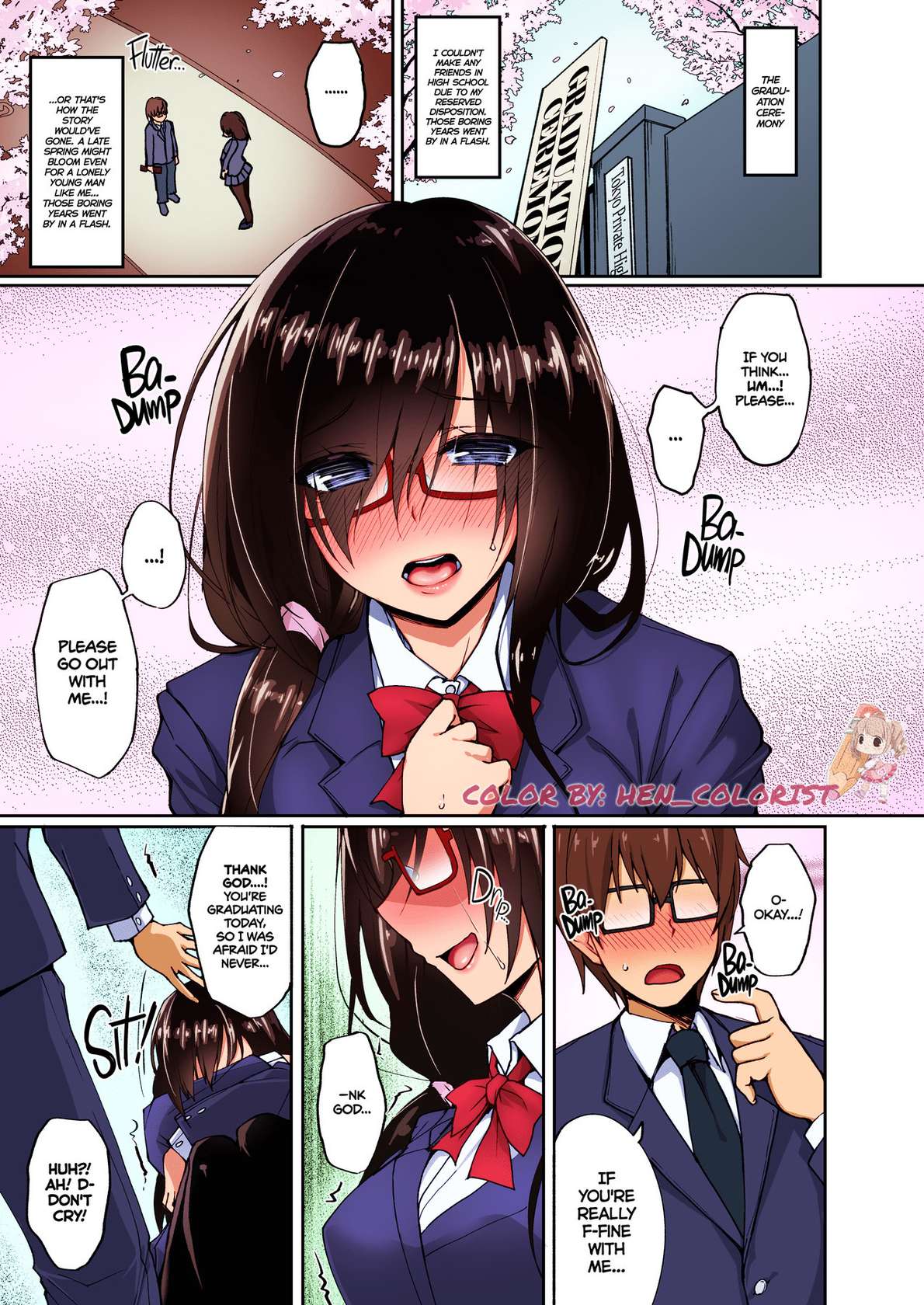 [Labomagi! (Takeda Aranobu)] Netorare Junior Girlfriend ~Taken and Fucked Behind His Back~ [English] {2d-market.com} [Decensored] [Colorized]